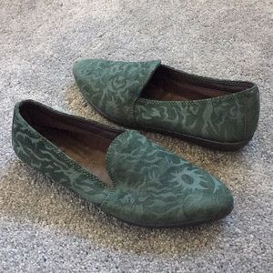 The Flexx green loafer comfort shoe